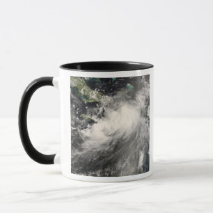 Caneca Tempestade tropical Gustavo no mar das caraíbas