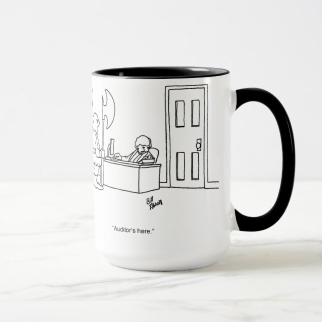 Caneca Tempo de Auditoria - Presente Humor Mug (Direita)