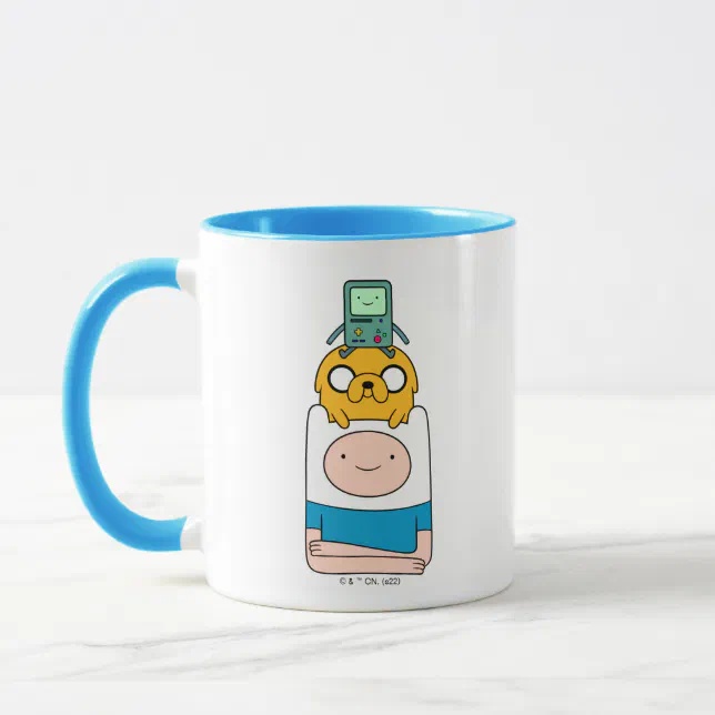 Caneca Hora de Aventura - Jake e Finn na Neve