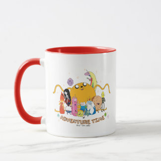Caneca Tempo de Aventura | Gráfico do Grupo Jake Grande