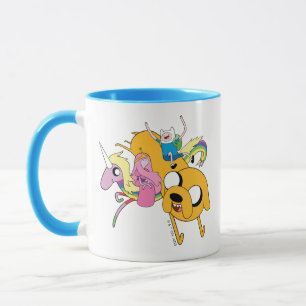 Caneca Tempo de Aventura Senhora, Bublegum, Finn e Jake