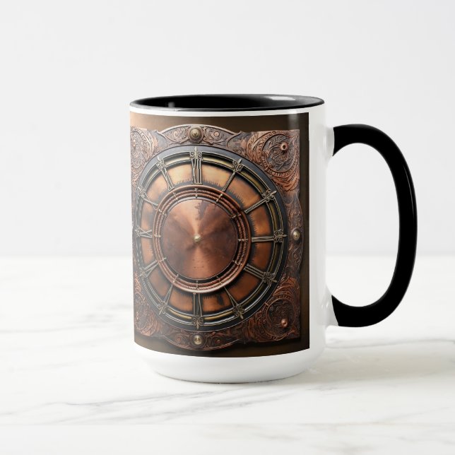 Caneca Tempo de Cobre Steampunk Face (Direita)