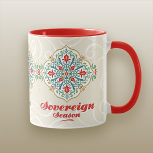 Caneca Temporada Soberana Elegante Natal por Tanya Lumere