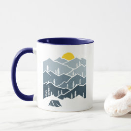 Caneca Tenda de Campanha da Floresta da Montanha Selvagem