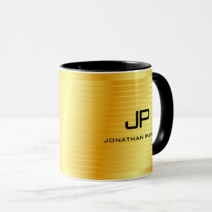 Caneca Tendência de aparência Dourada elegante para Model
