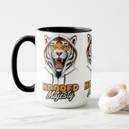 Caneca Tendência de Correspondência | Tigre em um Hoodie