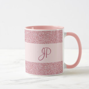 Caneca Tendência de Monograma Modelo de Olhar com Largur