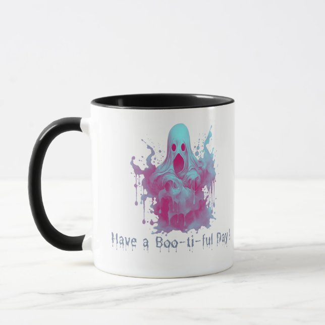 Caneca Tenha um Dia de Fantasmas de Boo-ti (Esquerda)