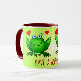 Caneca Tenha um Dia Saltitante Divertido Com Sapos de Des
