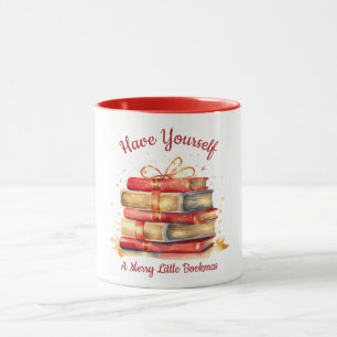 Caneca Tenha um pequeno Bookmas Alegre