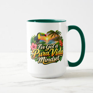 Caneca Tenho uma Mentalidade Pura Vida