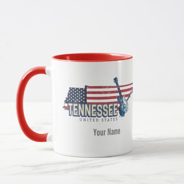 Caneca Tennessee United States Retro State Vintage EUA (Esquerda)