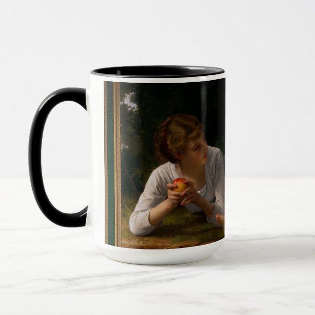 Caneca Tentação por William Bouguereau (Esquerda)