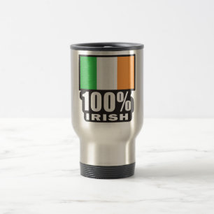 Caneca Térmica 100% irlandês/Rua. Dia de Patrick