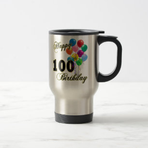 Caneca Térmica 100th presentes de aniversário e roupa felizes do