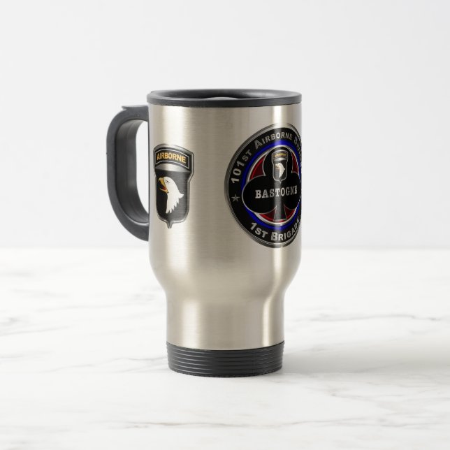 Caneca Térmica 101ª Divisão Aerotransportada 1ª Brigada ‘Bastogne (Frente Esquerda)