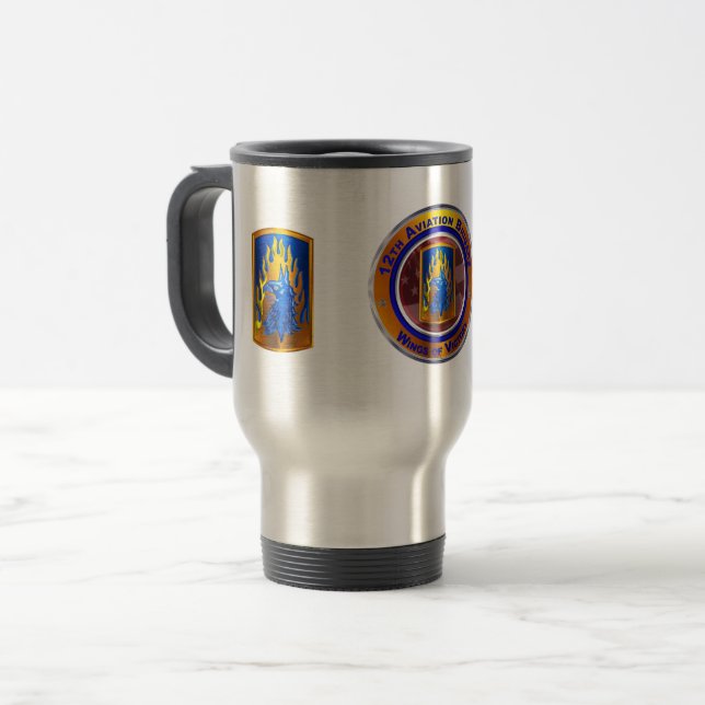 Caneca Térmica 12ª Brigada de Aviação de Combate (Frente Esquerda)
