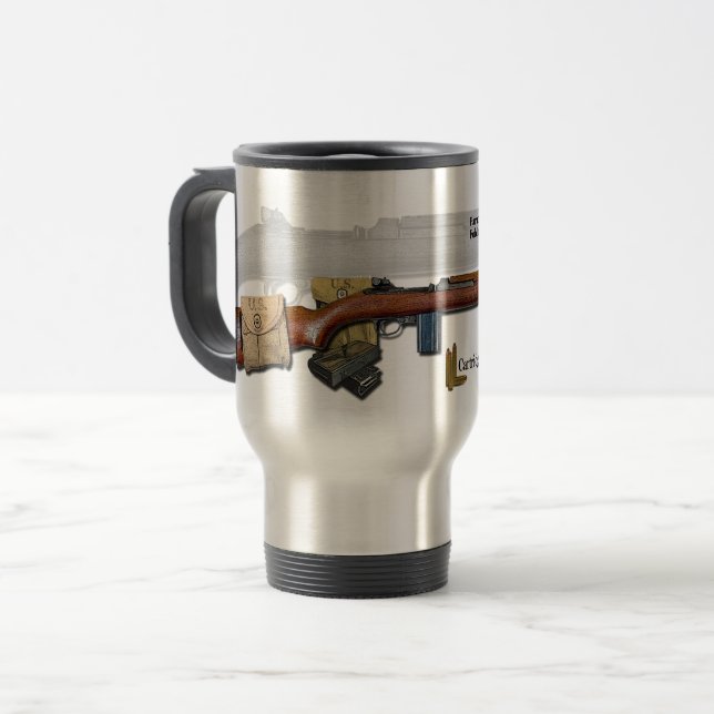 Caneca Térmica 1938 M1 carabina semiautomática interna 2 (Frente Esquerda)
