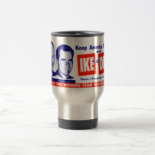 Caneca Térmica 1956 Vote Ike e Dick (Centro)