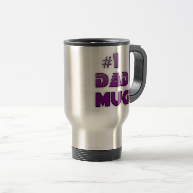 CANECA TÉRMICA #1 ANIVERSÁRIO DO PAI E DIA DOS PAIS (Frente Esquerda)
