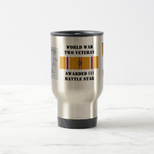 CANECA TÉRMICA 1 ESTRELA DE BATALHA/VETERAN DA II GUERRA MUNDIAL