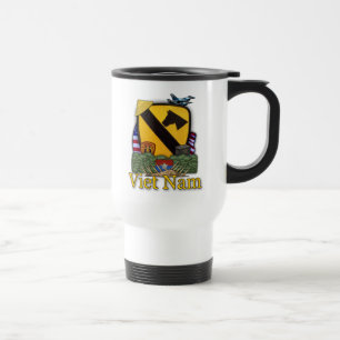 Caneca Térmica 1rua de veteranos da cavala de cavalaria vietnam v