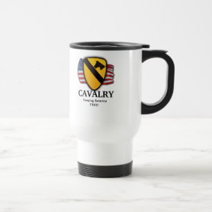 Caneca Térmica 1rua veteranos da cavala de cavalaria vets nam ira