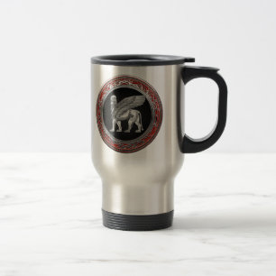 Caneca Térmica [200] Leão Assírio - Silver Lamaçu