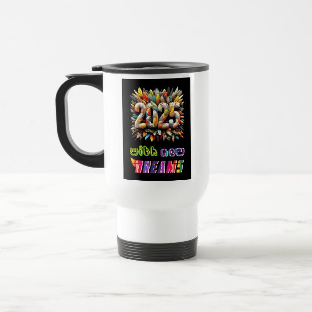 Caneca Térmica 2025 Com Novos Sonhos (Esquerda)