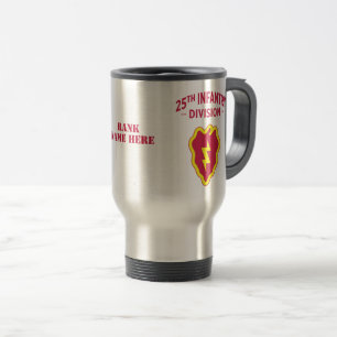 Caneca Térmica 25 Crachá de divisão de infantaria personalizável