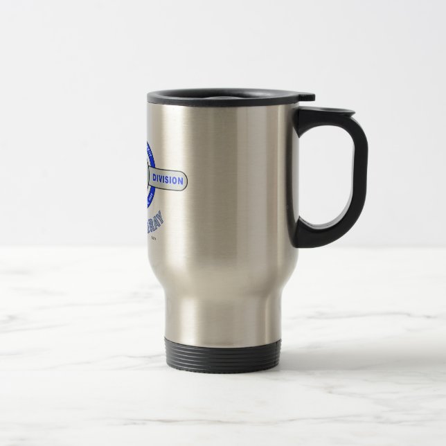 Caneca Térmica 29o DIVISÃO de INFANTARIA "AZUL E CINZAS " (Direita)