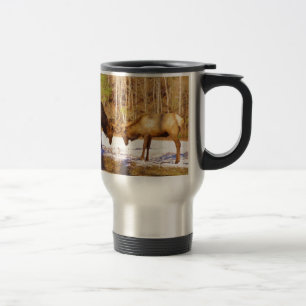 Caneca Térmica 2~ 2 Bull Elk na neve