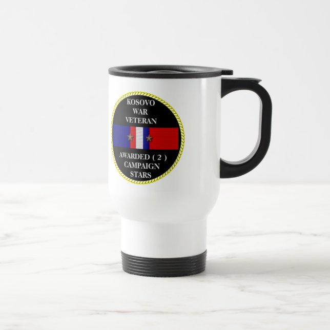 CANECA TÉRMICA 2 ESTRELAS DE CAMPANHA KOSOVO WAR VETERAN (Direita)