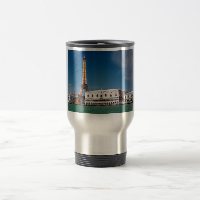 Caneca Térmica 2 para 1 Veneza e Paris - Mundo Misto (Centro)