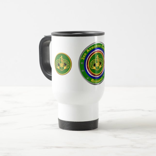 Caneca Térmica 3º Regimento de Cavalaria Armada (Frente Esquerda)