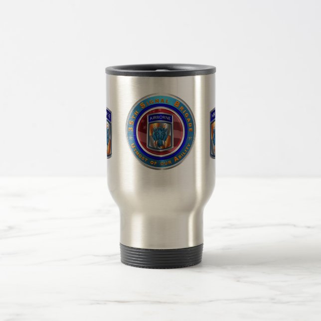 Caneca Térmica 35.o sinal Brigada-Avião (Centro)