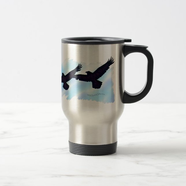 Caneca Térmica 3 FLYING RAVENS - Série Gift Mug (Direita)