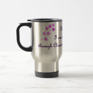 Caneca Térmica 4:13 de Phil: Eu posso fazer todas as coisas