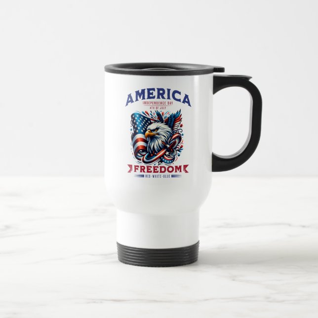 Caneca Térmica 4 de julho de American Eagle Sublimation-61901 (Direita)