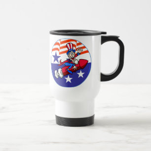Caneca Térmica 4 De Julho Tio Sam Mug