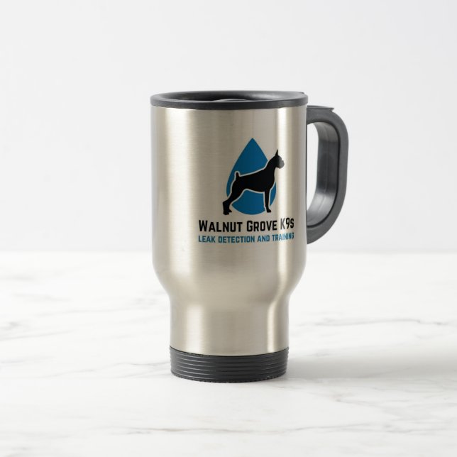 Caneca Térmica 4 Paws Adrift & Walnut Grove K9s Travel Mug (Frente Esquerda)