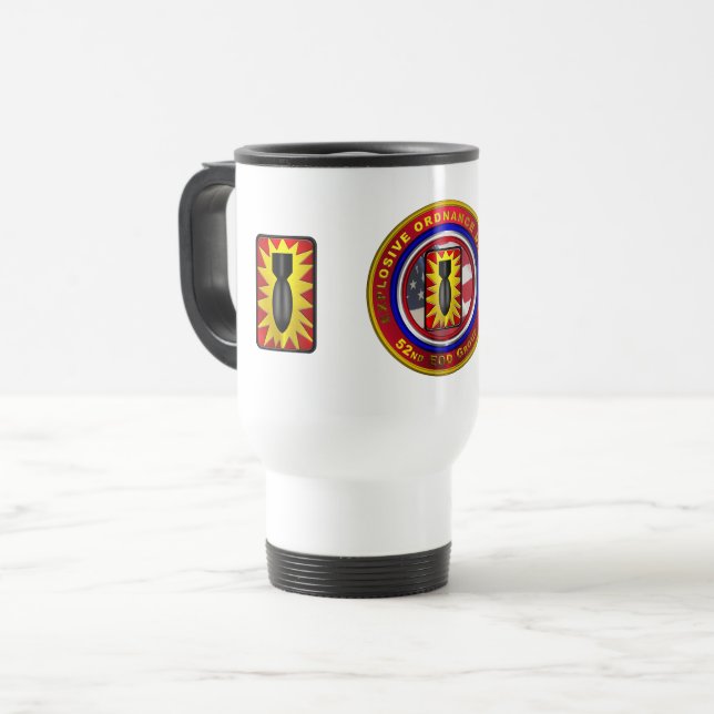 Caneca Térmica 52º Grupo de Eliminação de Ordenações Explosivas (Frente Esquerda)