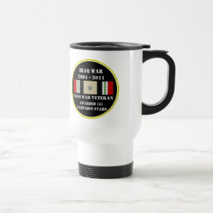 CANECA TÉRMICA 5 ESTRELAS DE CAMPANHA IRAQUE WAR VETERAN