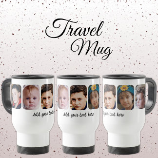 Caneca Térmica 5 photo collage add text white