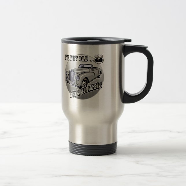 Caneca Térmica 60th T-shirt e presentes do aniversário (Direita)