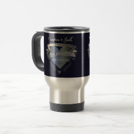 Caneca Térmica 6 Casamento Aniversário do Coração de Ferro Emblem