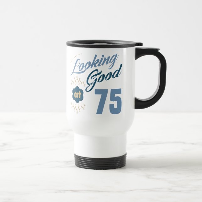 Caneca Térmica 75.º Aniversário Está Bom (Direita)