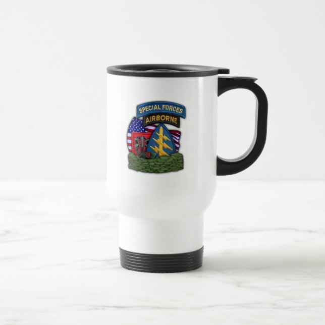 Caneca Térmica 7 forças especiais grupo iraq vets café Mug (Direita)