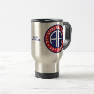 Caneca Térmica 82.ª Divisão de bordo "Veterano" Personalizada