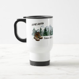 Caneca Térmica A aposentadoria foi caminhando para as montanhas a
